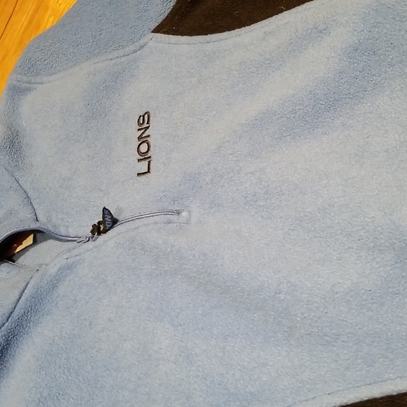 NFL for Ladies Lions 1/4 zip pullover fleece 2 front pockets sz L - Picture 2 of 7